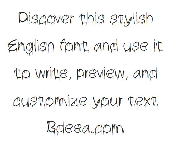 خط برابي انجليزي مميز Brabe Font download