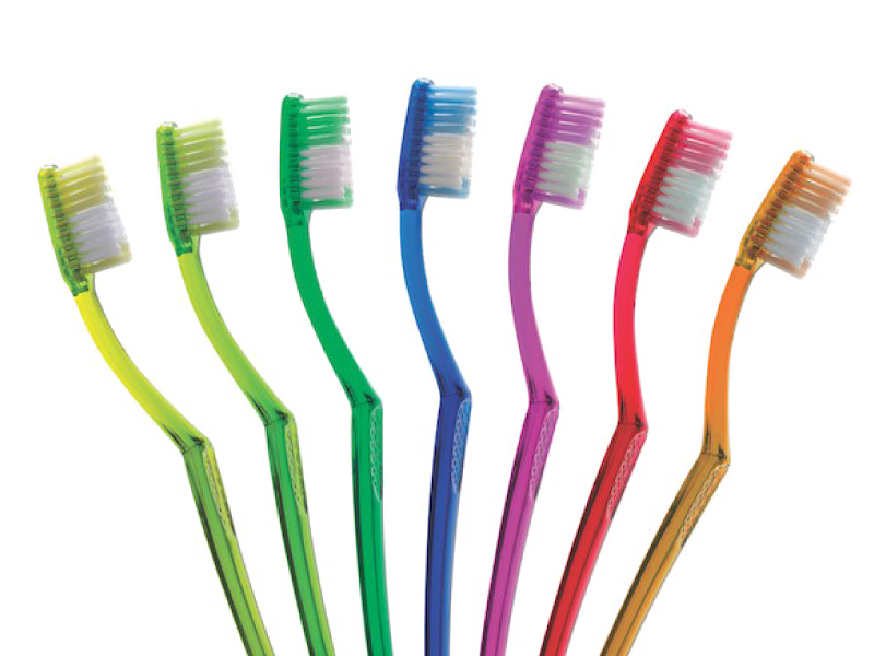 صورة فرش اسنان مجموعة ملون من الفراش لتنظيف الاسنان Toothbrush PNG