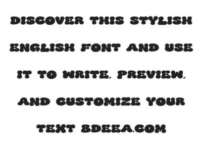 خط انجليزي هجيرو مميز جديد Hugero Font download
