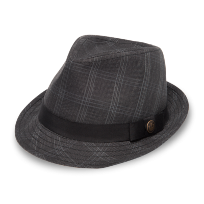 صورة قبعة فيدورا سكني كاروهات قماشية عالية الدقة Fedora Hat PNG