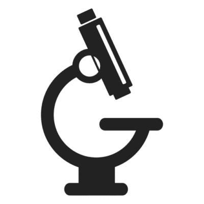 صورة ايقونة ميكروسكوب مجهر لون اسود Black Microscope PNG
