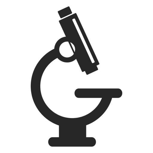 صورة ايقونة ميكروسكوب مجهر لون اسود Black Microscope PNG