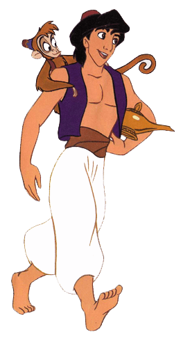 شخصية علاء الدين يحمل القرد رسوم كرتونية مفرغة Aladdin transparent PNG