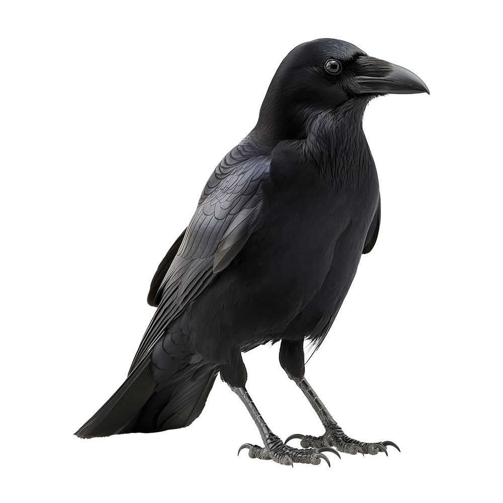 صورة غراب اسود عالية الدقة Crow Black Bird PNG