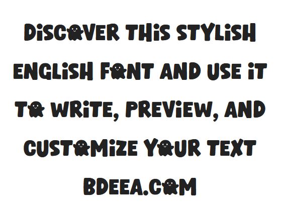 تنزيل خط واكيد جولس انجليزي مجاني Wicked Ghouls Font