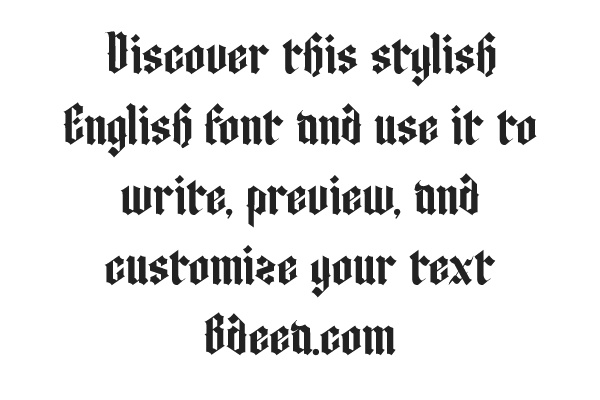 تنزيل خط ريفانس انجليزي مجانا Rhavens Font downlaod
